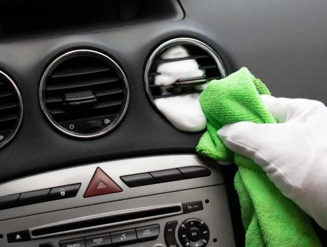 Ac vents foam cleaning